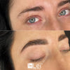 Brow lamination before and after