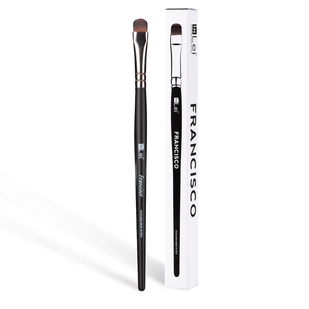 Round eyebrow brush and lash brush