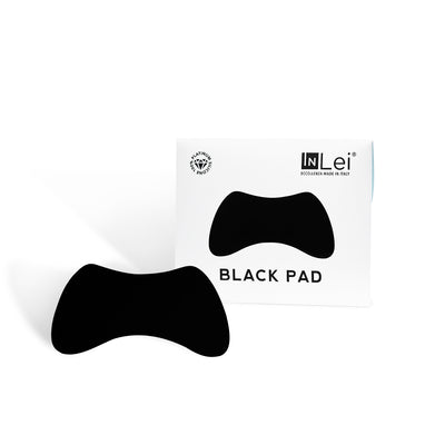 Black reusable under eye patches for lash lifts