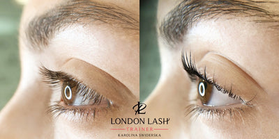 Lash lift side by side results